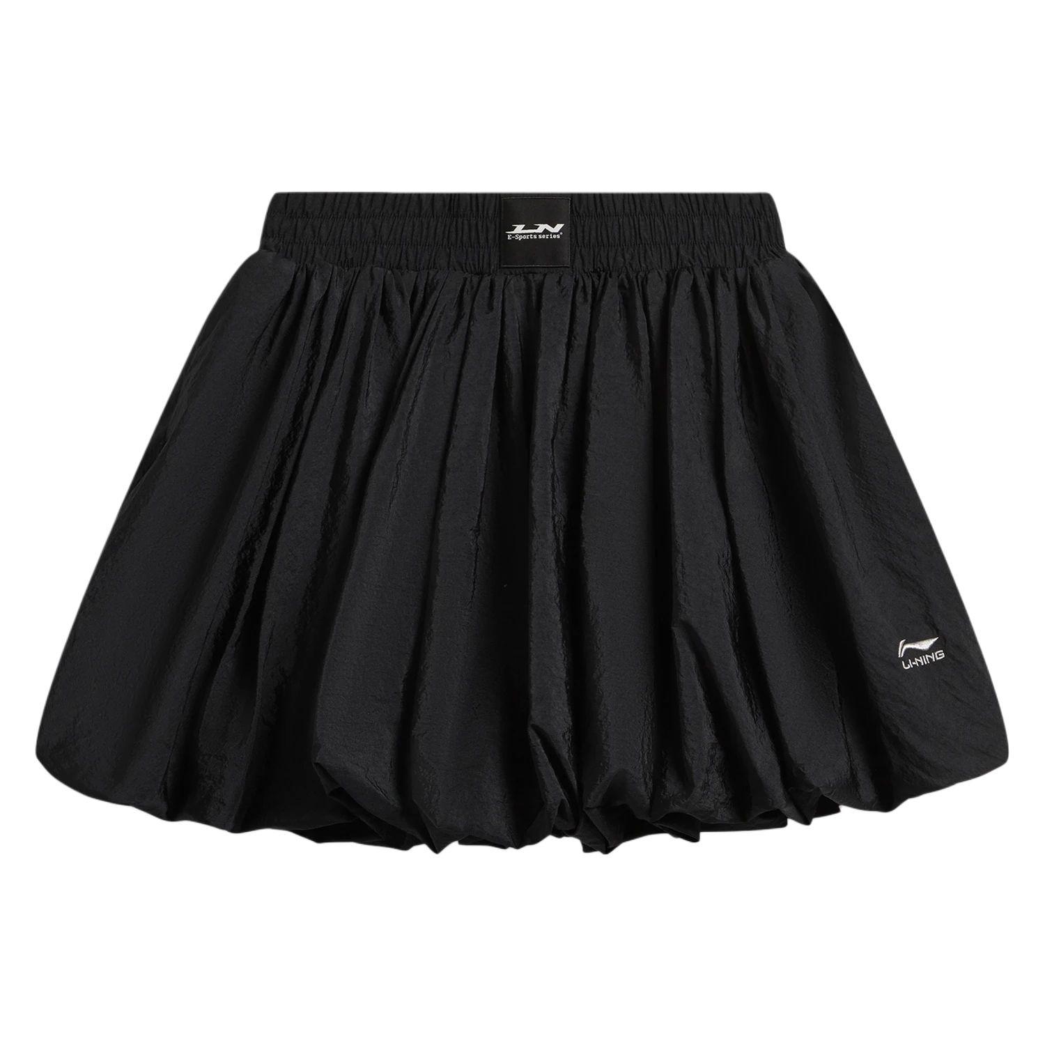 Li Ning Серия спортивного образа жизни Однотонная Мягкая Простая Универсальная Повседневная Юбка Женские юбки ASKW124-2 M