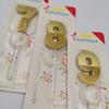 Atmospheric Digital Candle Creativity 0-9 Number Birthday Candle Cake Decoration Golden Glitter Candle