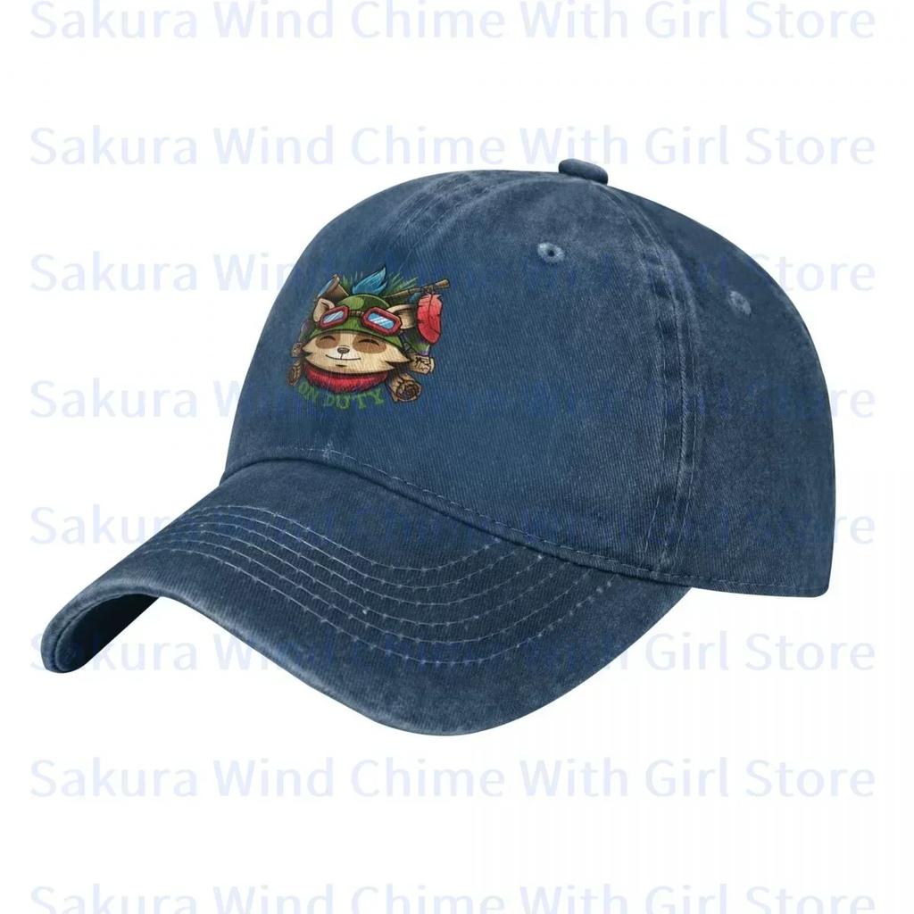 Fashion Teemo Baseball Cap for Unisex cotton Hats Adjustable Hat Casual Truck driver Hat