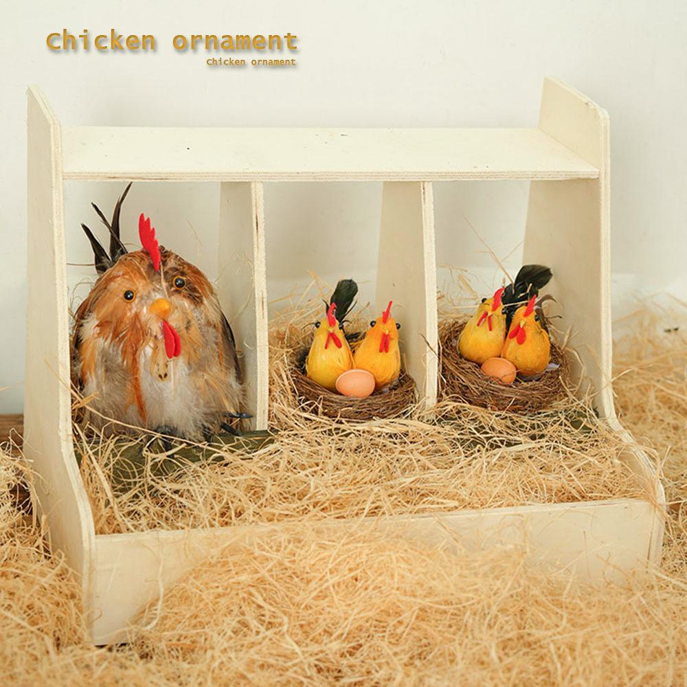 Mini-Hühnerstall Landschaftsdekoration für Kindergarten, Villa, Hof oder Homestay-Ausstellung