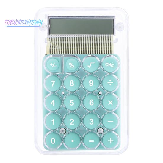 Student Calculator LCD Display Large Screen Silicone Buttons Battery Powered 8-digit Handheld Study Electronic Calculator School Supplies