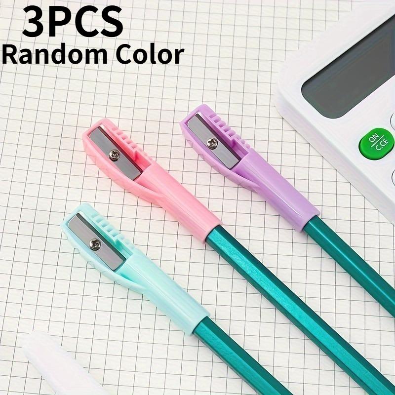 1/3pcs Pencil Cap and Sharpener Set, Designed To Integrate with Pencils, Featuring a Single Hole, Essential Tool for Drawing
