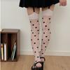 Sweet Polka Dots Thigh High Stockings Thin Slightly Sheer Suspender Stockings White Overknee Socks Lolita