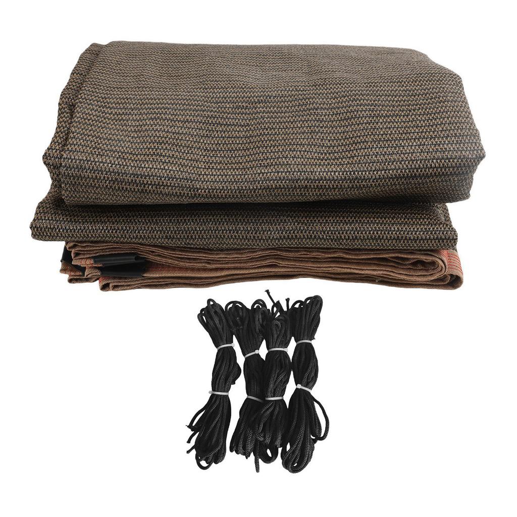 Sun Shade Cloth with Grommet 4PCS 32.81ft Rope Garden Shade Mesh Tarp Cover for Greenhouse Patio Plant Flower Doghouse