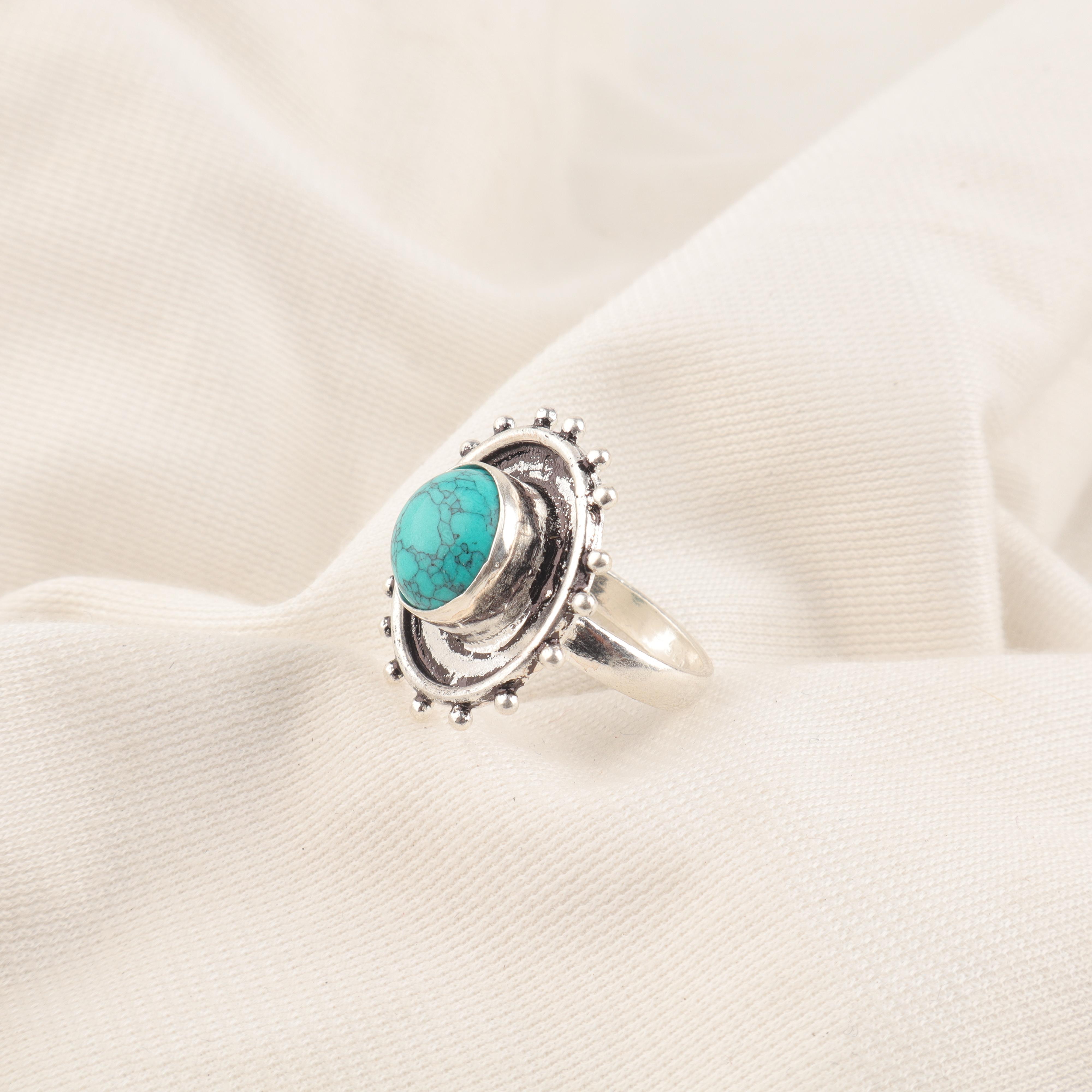 

Кольцо из голубой медной бирюзы ручной работы, кольцо из стерлингового серебра 925 пробы, изящное серебряное украшение, для подарка на помолвку 12 синий