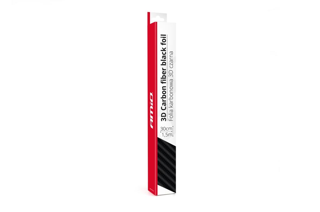 Carbon 3D Black Foil 30cm x 150cm Amio-02598