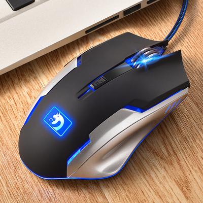 Souris filaire ergonomique, antidérapante, lumineuse, professionnelle, réponse rapide, DPI réglable, 5 boutons, souris de jeu optique, USB filaire