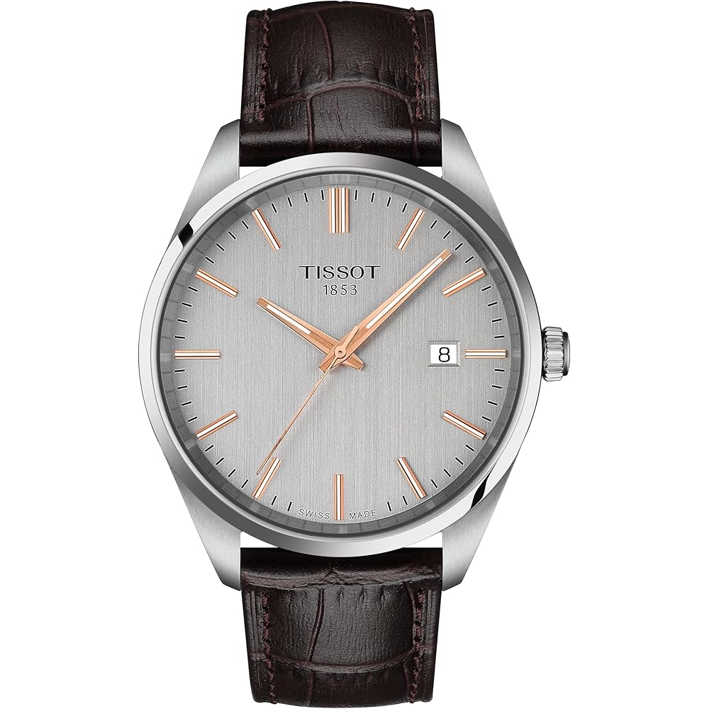 

Чоловічий годинник Tissot, PR100, Сріблястий циферблат, Шкіряний ремінець, T1504101603100 [Офіційний імпорт]