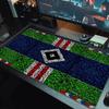 Tapis de souris Couleur Logo Hamburger Sv Grand Coussin de Table de Jeu Antidérapant pour Ordinateur Portable Tablette Grande Tapis de Souris XXL Tapis pour Mini PC avec Bordure Verrouillable