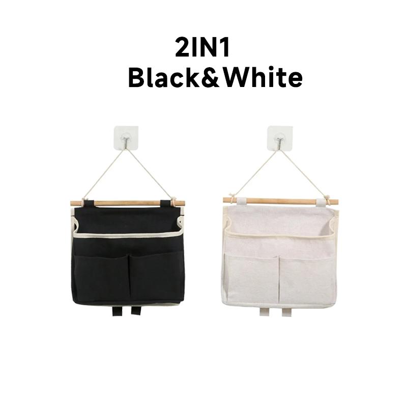 1/2/3PCS Wall Mounted Storage Bag Snack Storage Hanging Bag Sundry Storage Bag Underwear Storage Bag Home Decoration