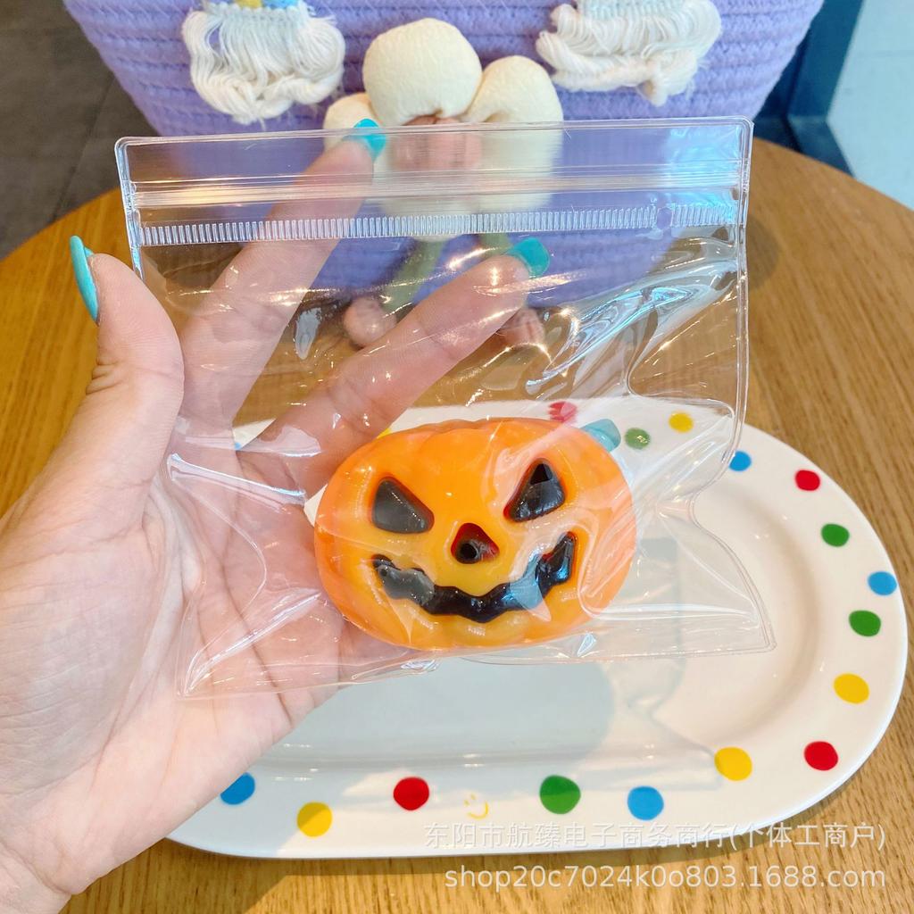 Halloween Pumpkin Taba Squishy Cat Paw Soft Donut Sensory Food Toy Tpr Cute Squeeze Toy Kids Stress Relief Antistress Novelty