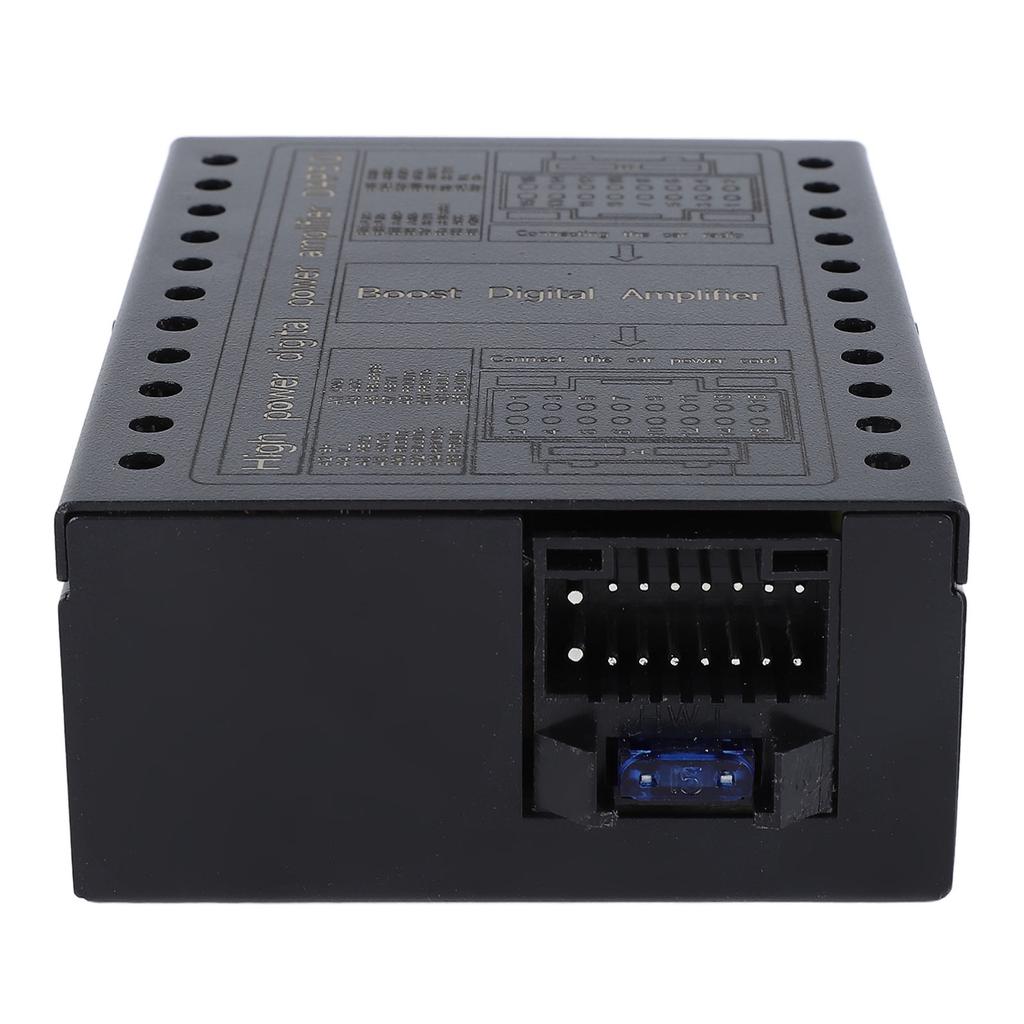 DC12V Car Amplifier 2 4 Ohm Stable Class AB Car DSP Amplifier Box for Car Sound Systems Matte Black