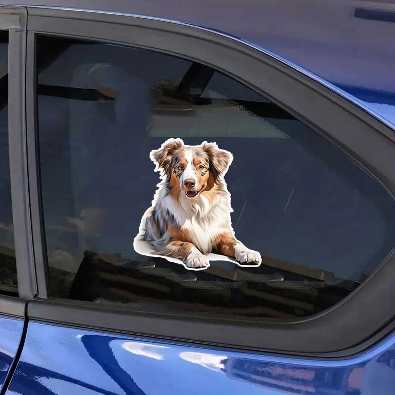 Australian Shepherd Pet Dog Animal Cartoon Car Sticker Waterproof Styling Automobiles Motorcycle Exterior Accessories Vinyl Decals TM340