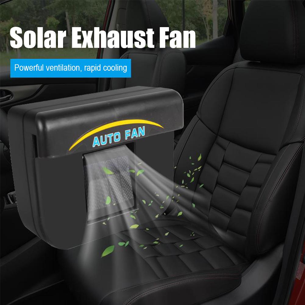 Car Air Vent Fan Car Exhaust Fan Car Ventilation Fan Solar Power Car Auto Air Vent Cooling Ventilation System Heater Exhaust Fan