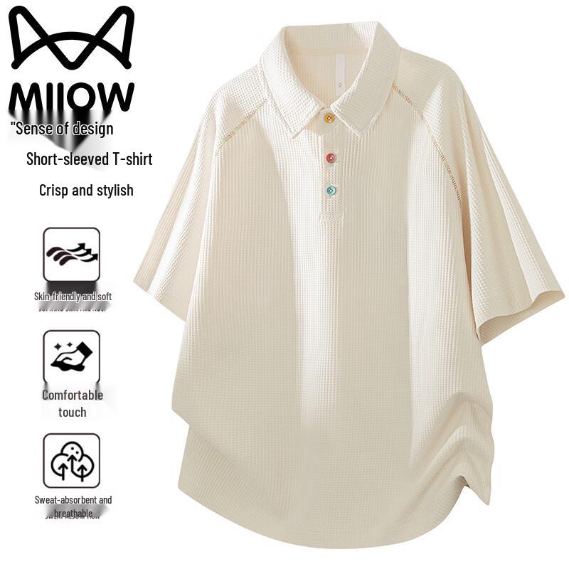 MiiOW Men s Short Sleeve Polo T-Shirt 2XL