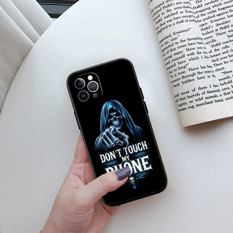 JO60 Grim Reaper Skull Phone Case for Samsung A35 A25 A24 A15 A05S A05 M55 M35 M15 A06 A16 A02 A12 A13 A10 A20 A30 A22 A31 A32 A33 A41 A42 A50