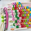 10PCS Colorful Loose Beads DIY DIY Jewelry Making Kit New 26 Letter Beads  DIY Bracelet Keychain