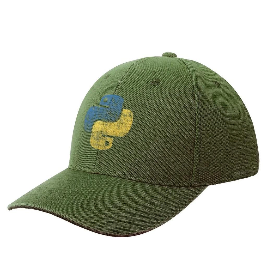Python Logo - Programmiersprache Baseballkappe Gollff Hut Schaumparty Hut Designerhut Unisex Kappen Damen