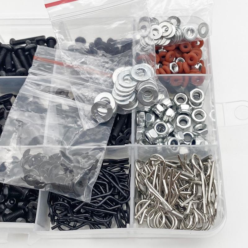 720-Piece RC Car Fastening Kit: M3/M4 Screws for 1:10 Scale Models