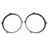 2Pcs 7" Headlight Mounting Bracket Ring Black Round for Jeep Wrangler JK 2007-18
