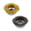 Drill Wire Brush Coarse Crimped Grinding Metal Polishing Angle Grinder Wire Wheel Brush for Stripping Abrasives Bench Grinder
