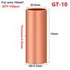 100Pcs Hole Passing GT Copper Terminal Connecting Tube GT Sleeve Tube  Terminal Block