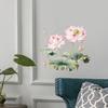 Lotus Wall Sticker Elegant Art Sticker Easily Install Accessories Wear Resistant Livingroom Wall Decal Home Decoration for Door