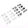 3D ABS Rear Trunk Tailgate Emblem Badge Stickers For Volvo C30 V40 V60 V90 S40 S60 S80 S90 S80L XC40 XC60 XC90 AWD T4 T5 T6 T8