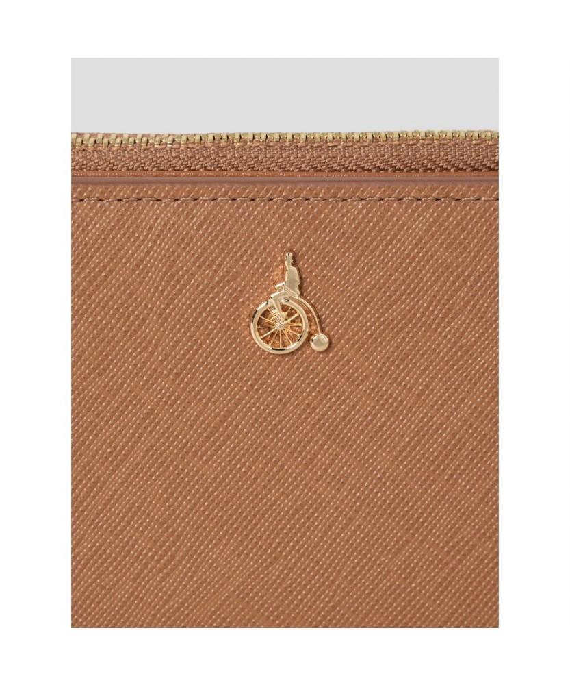 Beanpole Accessory Lucy Zipper Foldable Wallet - Brick