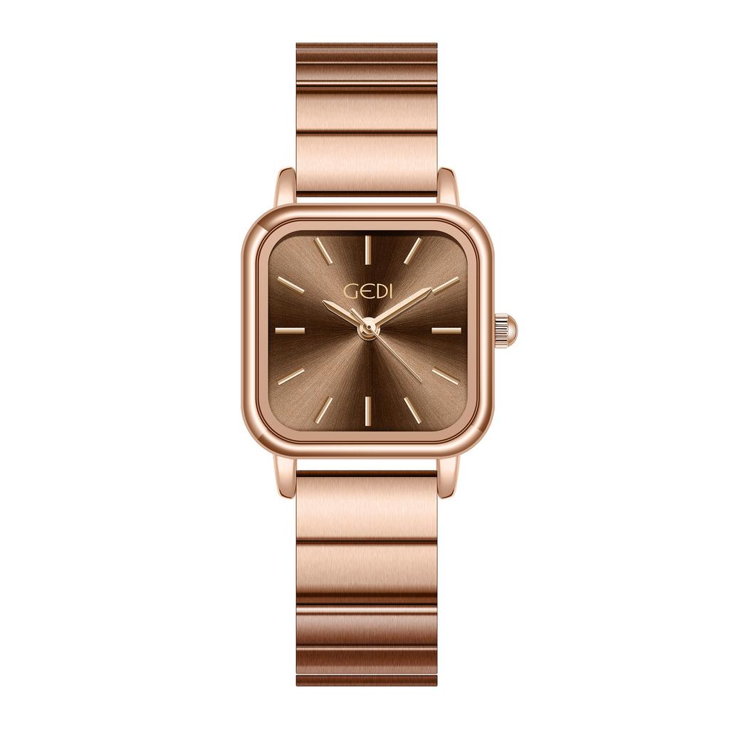 Simple Temperament Steel Belt Watch Women'S Niche Light Luxury Personalized Square Small Plate Quartz Watch Women