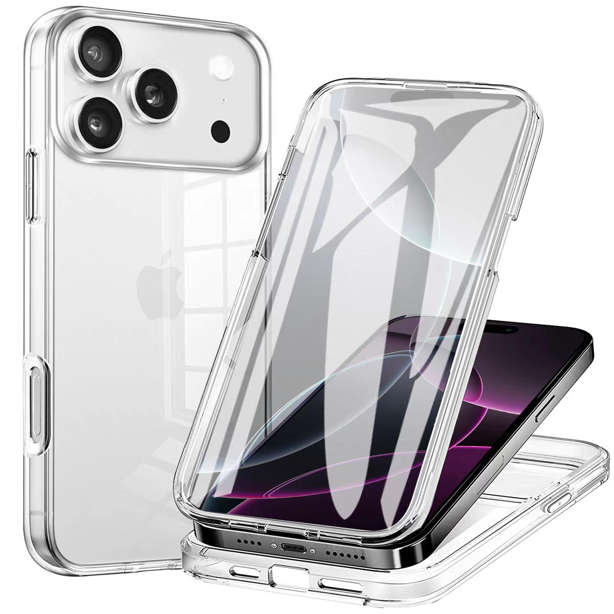

360 ° All inclusive for iPhone 17 16 15 Pro Max Phone Case Fully Covered With Film integrated Anti Drop Protective Cover For iPhone 17 ProMax