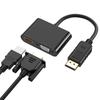 2-in-1 Aluminum DP to HDMI/VGA Docking Station for Laptops and Displays