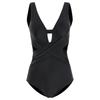 Korean version slim black small breasts gather sexy one-piece swimsuit women big breasts Ins Internet celebrity vacation swimsuit hot spring beach