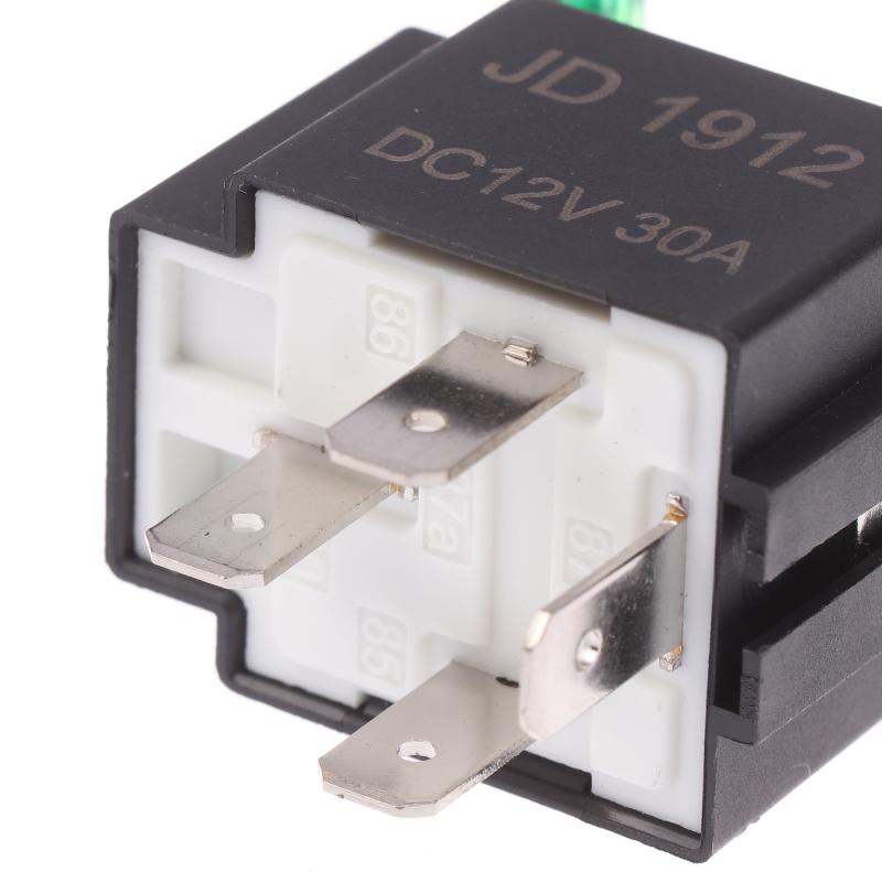 4/5Pin Waterproof 12V 30A Fuse Relay Switch With 14Awg 16 Awg Wire, 12V 4/5 Pin Spst Fuse Relay For Car Truck