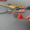 1Pc Car Styling New Long S R Letter Trunk Emblem Logo Badge Sticker For GTR GTS C63S E63S GLC63S GLE63S