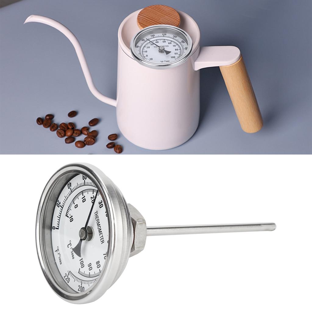 1/2 NPT Závit Nerezový Ciferníkový Teploměr Domácí Vaření Varná Konvice Teploměr 0?220 Fahrenheit  /?10?100 celsia