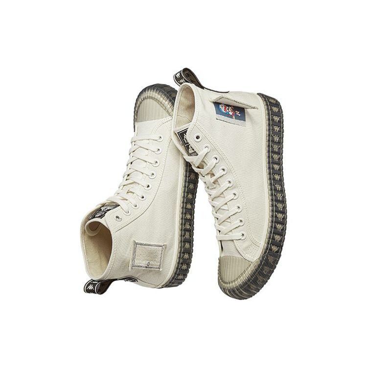 Doraemon X Kappa Omini Comfortable Lightweight Non-Slip Breathable High-Top Canvas Shoes Unisex sneakers White K09Y5VS82-012