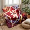 Czech Republi Football Printed Flannel Blanket Skin Friendly Warm Decorative Throw for Indoor Couch Bed Daily Use