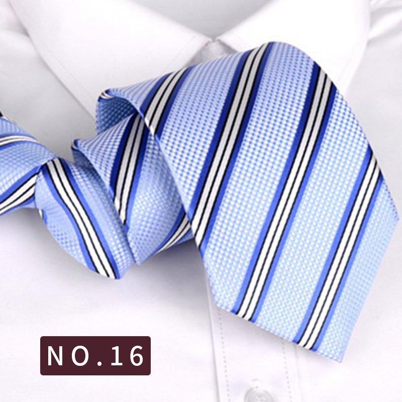 8Cm Pull Tie Dress Lazy Tie Men'S Clothing Accessories Striped Suit Business Tie
