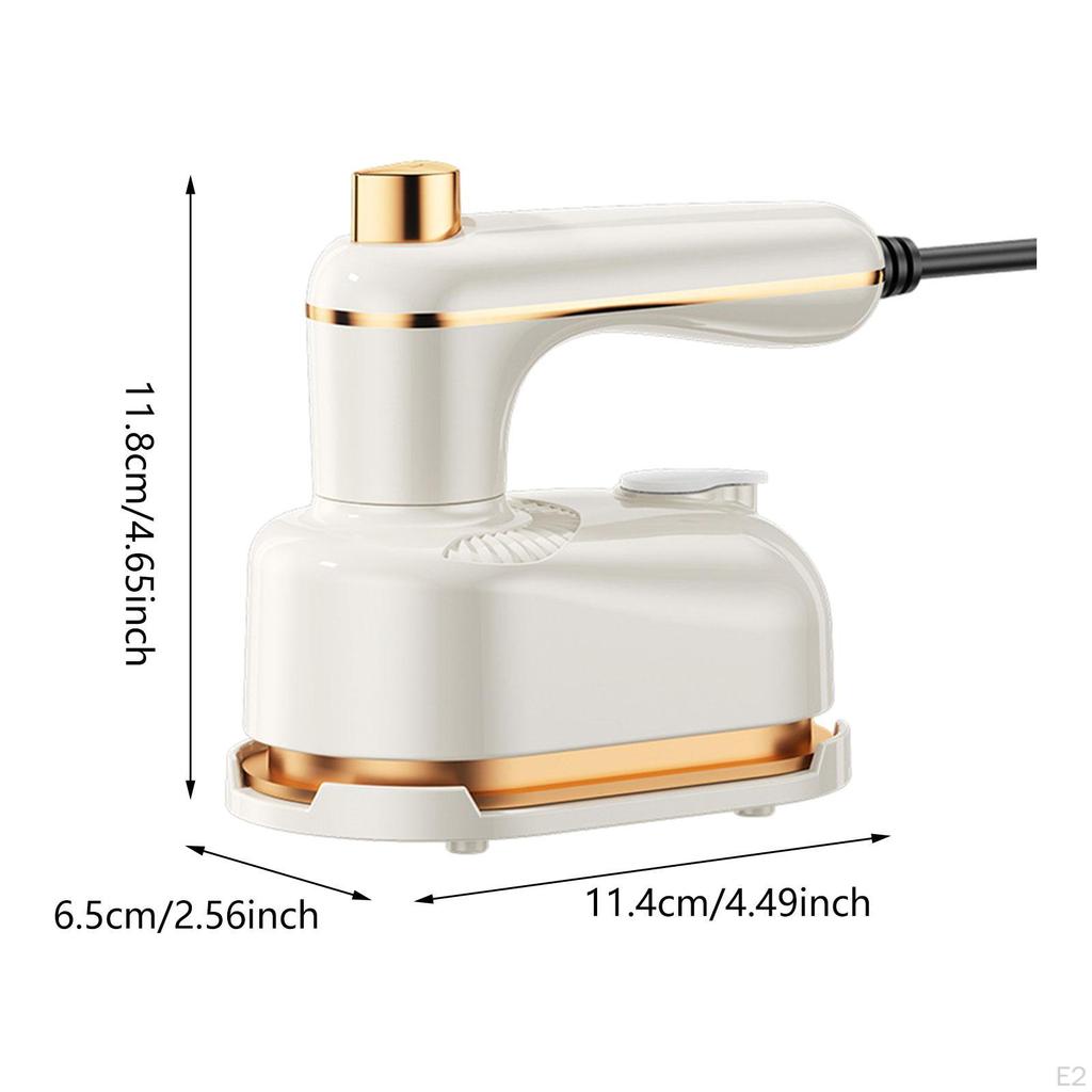 Fier de călcat cu abur portabil Îmbrăcat îmbrăcăminte Călcare haine pentru călătorii Costum dormitor Alb