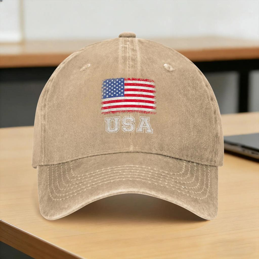 USA Patriotic American Flag Casual Baseball Cap Spring Trucker Hat Adjustable Outdoor Sport Hip Hop Hats UnisexTeens Caps