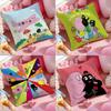 B-Barbapapa Exquisite Pillow Case Soft Plush Fabric Double-Sided Printed Cushion Cover Warm Winter Sofa Pillow Case