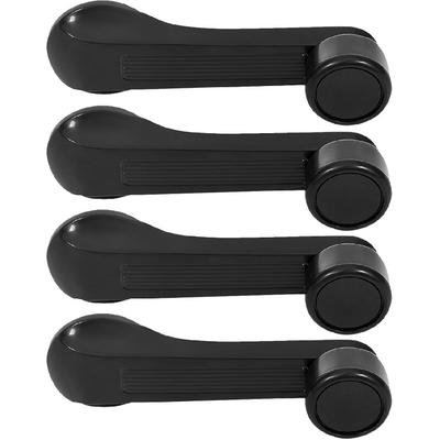 SCITOO Door Handle Window Crank Handle Front Rear Interior Driver Left Passenger Right Side Black Compatible with 1989-2000 for Honda for Civic, 4pcs