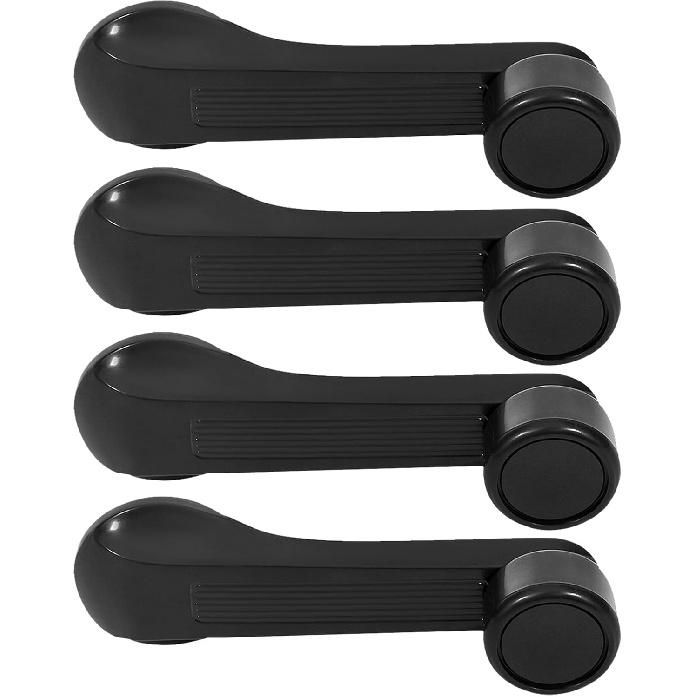 

SCITOO Door Handle Window Crank Handle Front Rear Interior Driver Left Passenger Right Side Black Compatible with 1989-2000 for Honda for Civic, 4pcs