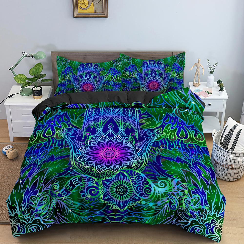 Divination Hand Duvet Cover Set Psychedelic Comforter Cover Bedding Set Quilt Cover Queen King Full Size For Adults Teens Kids