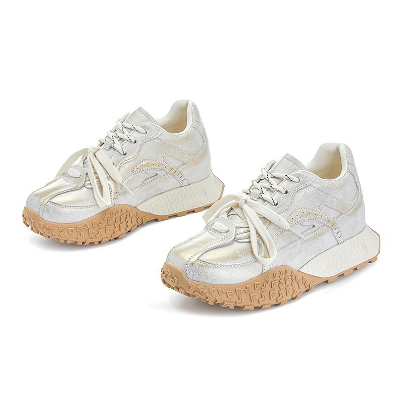 Inner height increase 3cm small size 323334 Forrest Gump shoes women's 2025 new autumn running sports shoes platform dad shoes