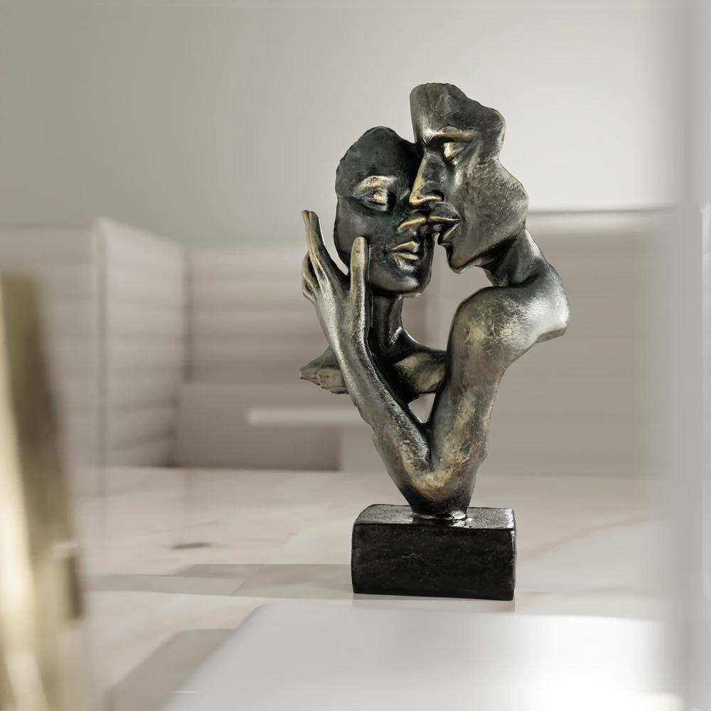 Modern Decorative Figurine - Decorative Sculpture Faces Lovers - FaceS