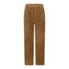 Corduroy Pants For Women Casual Drawstring Elastic High Waist Straight Leg Pants Loose Comfy Trousers With Pockets
