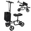 Knee Scooter, Knee Walker for Surgery, Broken Foot, Ankle Injury, Lightweight Crutch Alternative Medical Scooter with Dual Braking System for