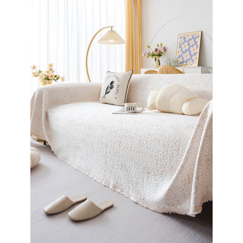 Summer Ins Cool Sofa Towel Solid Color Universal Full Covered Summer Sofa Cover Cloth Non-Slip Sofa Cover